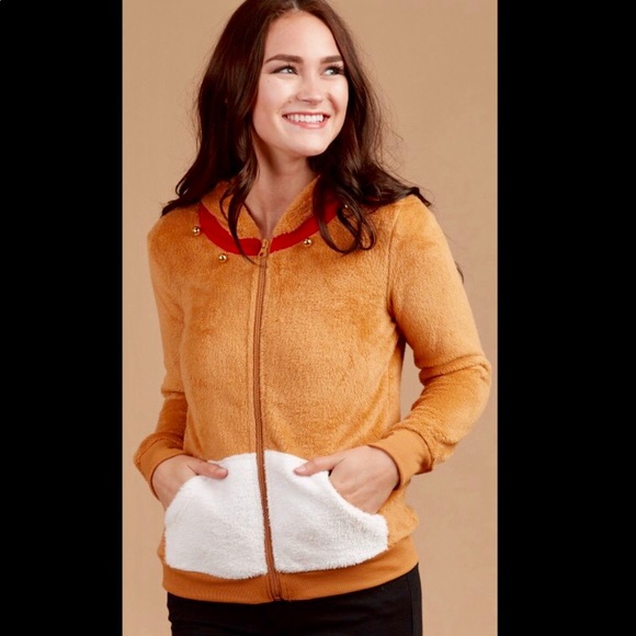 LAST ONE•REINDEER ZIP HOODIE SWEATER - Picture 3 of 8